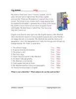 Vorschau - Text - My School English Reading: Meine Schule Englische Lesung - Seite 1