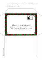 Vorschau - Mal- und Bastelvorlagen - Wichtelpost - 3 Briefumschläge (sw und bunt) und Briefpapier (sw und bunt) in 3 verschidenen Lineaturen - Seite 3