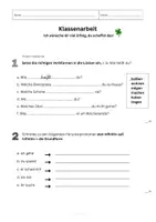 Vorschau - Klassenarbeiten - Klassenarbeit Deutsch 5. Klasse - Seite 1