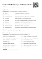 Vorschau - Arbeitsblätter - Israel und die Beziehung zu den Nachbarstaaten (Infotext und Übungen) - Seite 1