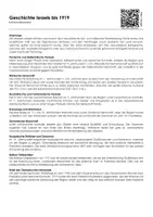 Vorschau - Arbeitsblätter - Geschichte Israels bis 1919 (Infotext und Übungen) - Deckblatt