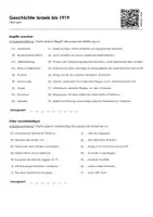 Vorschau - Arbeitsblätter - Geschichte Israels bis 1919 (Infotext und Übungen) - Seite 1