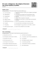 Vorschau - Arbeitsblätter - Ein Land, 3 Religionen (Infotext und Übungen) - Seite 1