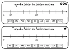 Vorschau - Stationenlernen - Zahlenraumerweiterung 1000 - Freiarbeitsmaterial - Seite 3