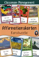 Vorschau - Bildkarten - Positive Affirmationen / Affirmationskarten mit Kunstwerken - Deckblatt