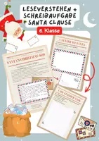 Vorschau - Stundenentwürfe - Leseverstehen + Schreibaufgabe Weihnachten, Christmas - Reading , Writing - Deckblatt