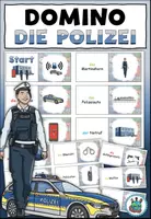 Vorschau - Spiele - Domino "Die Polizei" Achtung, Notfall! - mit Arbeitsblatt - DaZ / DaF / Deutsch - Deckblatt