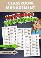 Vorschau - Anderer Materialtyp - Hausaufgaben vergessen? – Erinnerungskarten für mehr Struktur im Schulalltag - Deckblatt