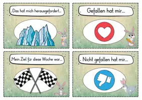Vorschau - Fördermaterial/Inklusion - 20 Hasen Reflexionskarten für die Hasenklasse - Gesprächsanlass - Seite 3