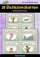 Vorschau - Fördermaterial/Inklusion - 20 Hasen Reflexionskarten für die Hasenklasse - Gesprächsanlass - Deckblatt