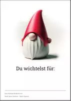 Vorschau - Mal- und Bastelvorlagen - Vorlage fürs Wichteln - Wichtelkarte für die Weihnachtszeit - Deckblatt