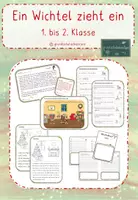Vorschau - Unterrichtsreihen - Ein Wichtel zieht ein - Wichtelbriefe, Wichtelaufgaben, Wichteltagebuch - Deckblatt