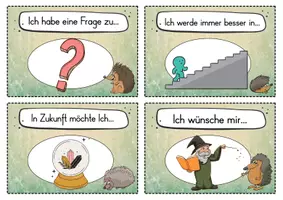 Vorschau - Fördermaterial/Inklusion - 20 Igel Reflexionskarten für die Igelklasse - Gesprächsanlass - Seite 2
