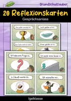 Vorschau - Fördermaterial/Inklusion - 20 Igel Reflexionskarten für die Igelklasse - Gesprächsanlass - Deckblatt