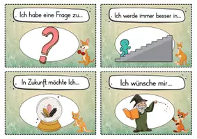 Vorschau - Fördermaterial/Inklusion - 20 Känguru Reflexionskarten für die Känguruklasse - Gesprächsanlass - Seite 2