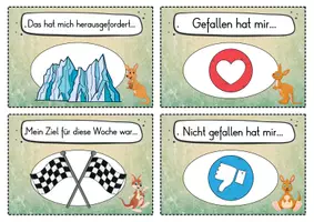 Vorschau - Fördermaterial/Inklusion - 20 Känguru Reflexionskarten für die Känguruklasse - Gesprächsanlass - Seite 3