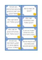 Vorschau - Aufgabenkarten - Kärtchen / Glück / Klasse 6,7 - Seite 1