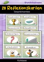 Vorschau - Fördermaterial/Inklusion - 20 Kuh Reflexionskarten für die Kuhklasse - Gesprächsanlass - Deckblatt