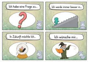 Vorschau - Fördermaterial/Inklusion - 20 Nilpferd Reflexionskarten für die Nilpferdklasse - Gesprächsanlass - Seite 2