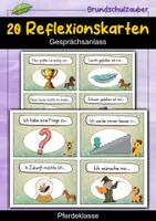 Vorschau - Fördermaterial/Inklusion - 20 Pferde Reflexionskarten für die Pferdeklasse - Gesprächsanlass - Deckblatt