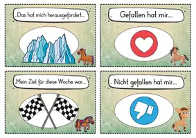Vorschau - Fördermaterial/Inklusion - 20 Pferde Reflexionskarten für die Pferdeklasse - Gesprächsanlass - Seite 3