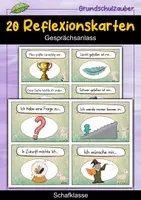 Vorschau - Fördermaterial/Inklusion - 20 Schaf Reflexionskarten für die Schafklasse - Gesprächsanlass - Deckblatt