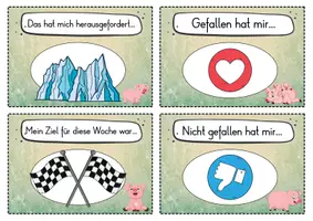 Vorschau - Fördermaterial/Inklusion - 20 Schwein Reflexionskarten für die Schweinklasse - Gesprächsanlass - Seite 3