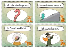 Vorschau - Fördermaterial/Inklusion - 20 Tiger Reflexionskarten für die Tigerklasse - Gesprächsanlass - Seite 2