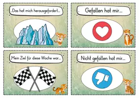 Vorschau - Fördermaterial/Inklusion - 20 Tiger Reflexionskarten für die Tigerklasse - Gesprächsanlass - Seite 3