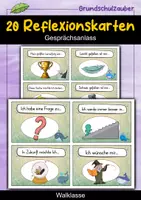 Vorschau - Fördermaterial/Inklusion - 20 Wal Reflexionskarten für die Walklasse - Gesprächsanlass - Deckblatt