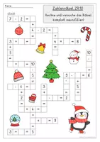 Vorschau - Arbeitsblätter - Rechenrätsel ZR10 Weihnachten, Addition, Subtraktion - Seite 2