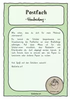 Vorschau - Bildkarten - Postfach Post Schilder Briefablage Elefantenklasse - Seite 1