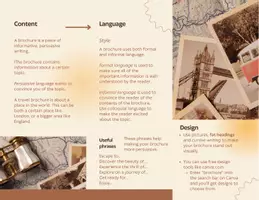 Vorschau - Arbeitsblätter - Broschüre (9+): How to make a travel brochure - Seite 2