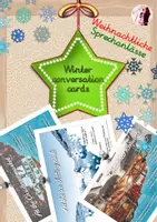 Vorschau - Bildkarten - Winter conversation cards - Deckblatt
