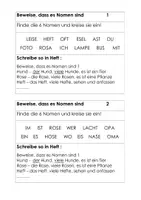 Vorschau - Stationenlernen - Übungskarten Beweise, dass es Nomen sind - Deckblatt