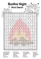 Vorschau - Quiz - Bonfire Night - Word Search - Deckblatt