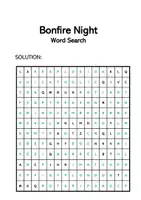 Vorschau - Quiz - Bonfire Night - Word Search - Seite 1