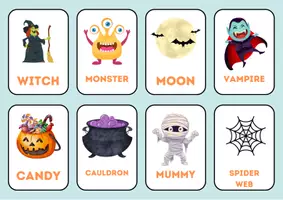 Vista previa - Juegos / Gamificación - Halloween flashcards and game - página 2