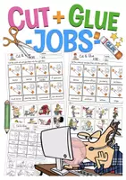 Vorschau - Arbeitsblätter - Jobs Cut & Glue (Lesen + Kleben) Englisch - Deckblatt