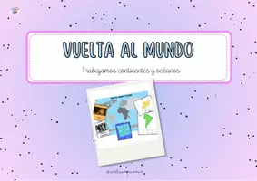 Vista previa - Tarjetas / Manipulativos - LA VUELTA AL MUNDO: CONTINENTES Y OCÉANOS - página 1