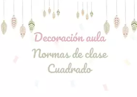 Vista previa - Decoración del aula - DECORACIÓN. NORMAS CLASE - BOHO - página 1
