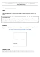 Vorschau - Test - Klassenarbeit zum Thema Tierbeschreibungen (Deutsch - 4./5. Klasse - PDF und WORD-Datei) - Seite 1