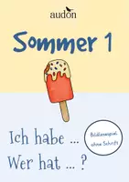 Vorschau - Spiele - Ich habe wer hat Nichtleser SOMMER 1 - Bildlesespiel - Ich habe ... wer hat ..? - Spiel ohne Schrift - Vorkurs Deutsch Kindergarten - Vorkurs Deutsch Sommer - Deckblatt