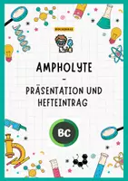 Vorschau - Stundenentwürfe - Ampholyte - Präsentation und Hefteintrag - Deckblatt