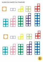 anteprima - Materiale per pittura e bricolage - Numicon Shapes da stampare - Pagina di copertina