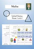 Vorschau - Arbeitsblätter - Faltheft Geometrie - Flächen Mathe Klasse 1 und 2 - Deckblatt
