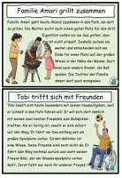 Vorschau - Aufgabenkarten - Abschreibkartei / Abschreibtexte "Im Park" DaZ / DaF / Deutsch - Seite 2