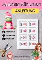 Vorschau - Mal- und Bastelvorlagen - Mutmachkarten Yogatiere im Winter mit positven Affirmationen - Seite 2