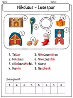 Vorschau - Arbeitsblätter - Lesespur: Nikolaus + Weihnachten, 1. bis 2. Klasse - Seite 2