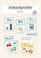 Vorschau - Poster - Anlautplakate - Druckschrift (Karibu) - Deckblatt